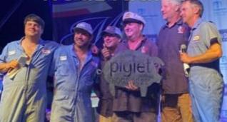 Takes first place in BBQ contest